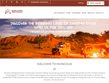 Tablet Screenshot of journeymongolia.com